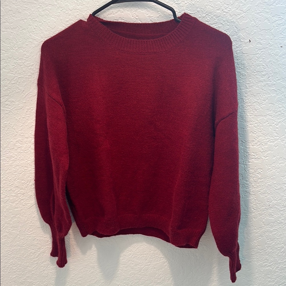 Elegant Red Women's Sweater